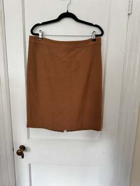 J.Crew The Pencil Skirt in Camel Brown - Size 10